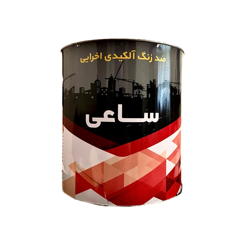 ضد زنگ آلکیدی اخرایی ساعی مدل LRG وزن 4 کیلوگرم