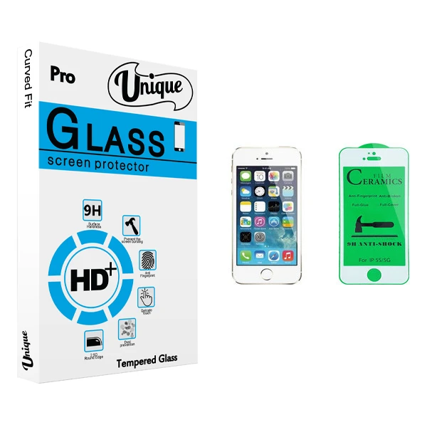 محافظ صفحه نمایش سرامیکی يونيک مدل +Clear مناسب برای گوشی موبایل اپل iPhone 5s