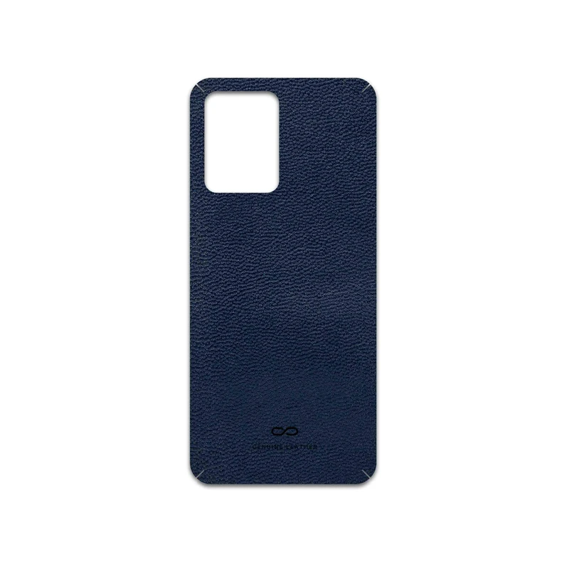 برچسب پوششی ماهوت مدل Deep-Blue-Leather مناسب برای گوشی موبایل شیائومی Poco X5