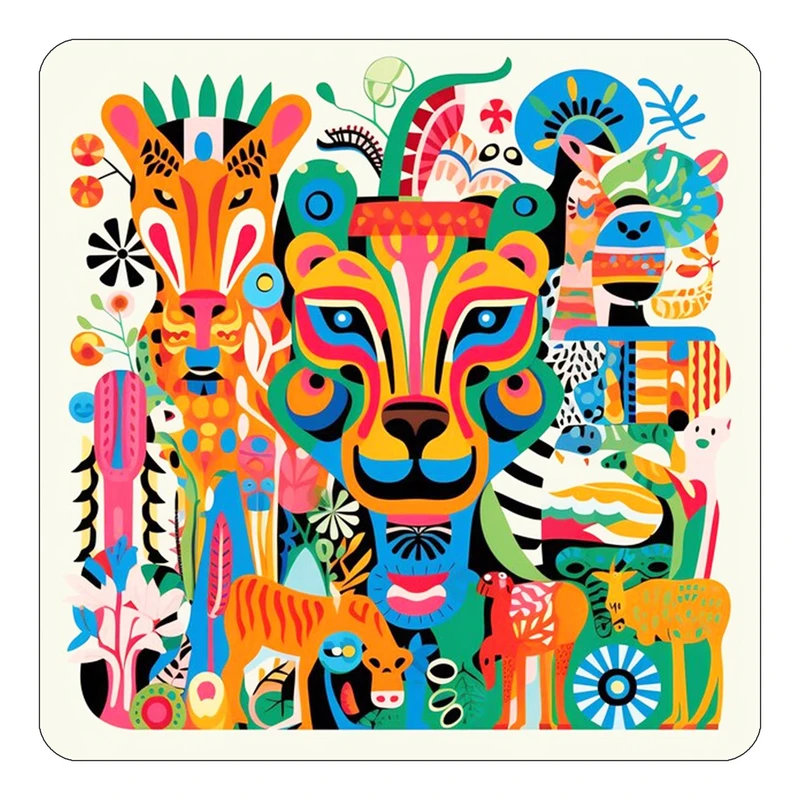 مگنت کاکتی طرح حیوانات رنگی مدل mp25960