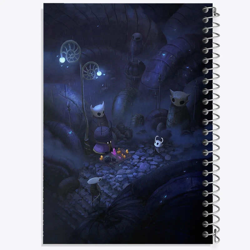 دفتر ژورنال نویسی 50 برگ خندالو مدل نقطه ای طرح بازی هالو نایت (Hollow Knight) کد 32945