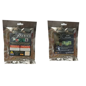 کنفیدور و کود سبزینگی و تقویت ساقه 10-10-30 مدل raw material وزن 100 گرم بسته 2 عددی