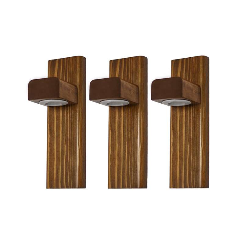 چراغ دیواری مدل چوبی کد W003L مجموعه 3 عددی چراغ دیواری مدل چوبی کد W003L مجموعه 3 عددی