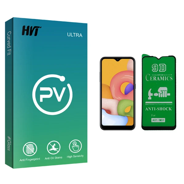 محافظ صفحه نمایش 9D اچ وی تی مدل PV glass مناسب برای گوشی موبایل سامسونگ Galaxy A01 / M01