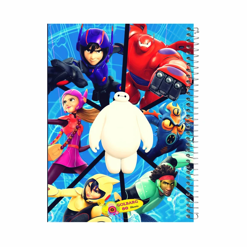 دفتر مشق 80 برگ گلبرگ طرح پسرانه کد 80930