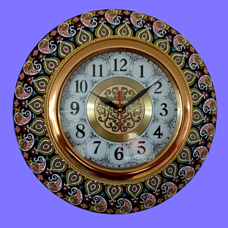 عکس شماره 3 : ساعت دیواری میناکاری کد 01