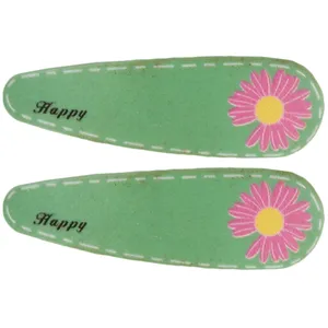 گیره مو دخترانه طرح گل کد 105799 بسته 2 عددی