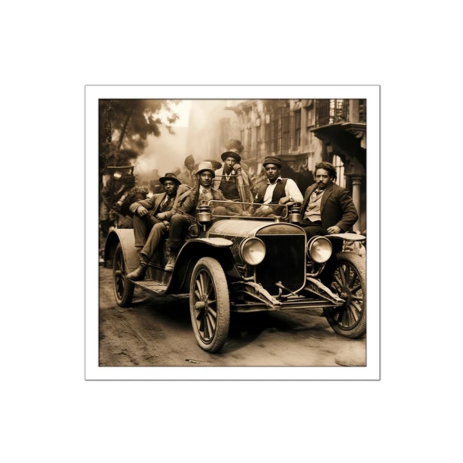 تابلو نوری بکلیت طرح اتومبیل ماشین کلاسیک مدل لایت باکس W-MID-20944