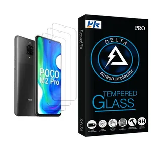 PK Delta Glass MIX003 Screen Protector For Xiaomi Poco M2 Pro Pack Of 3