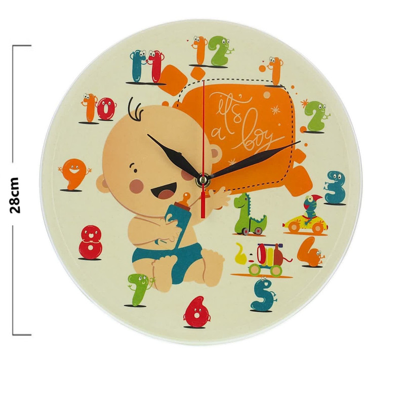 ساعت دیواری کودک مدل baby کد K303
