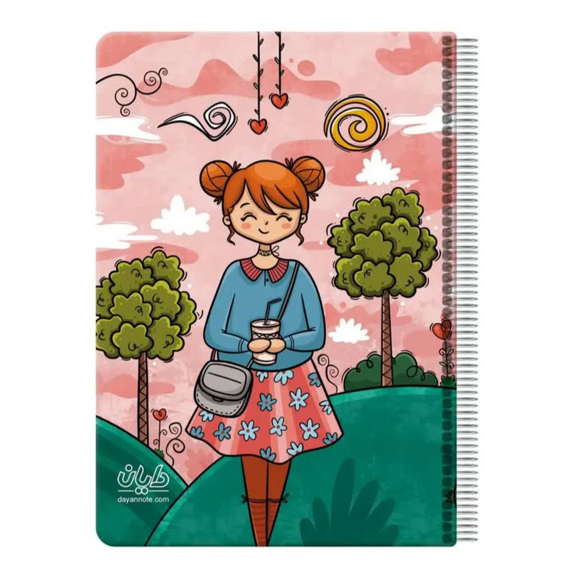 دفتر مشق 50 برگ دایان مدل حاشیه دار کد 4359 بسته 9 عددی