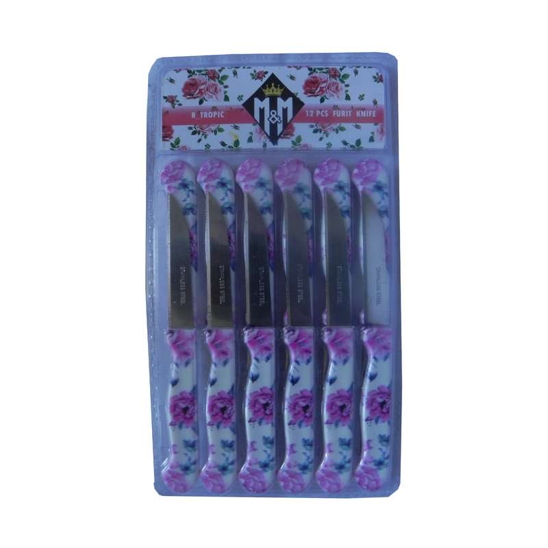 کارد میوه خوری کد 0081 بسته 12 عددی