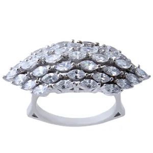  انگشتر نقره زنانه بازرگانی میلادی کد AWR_584