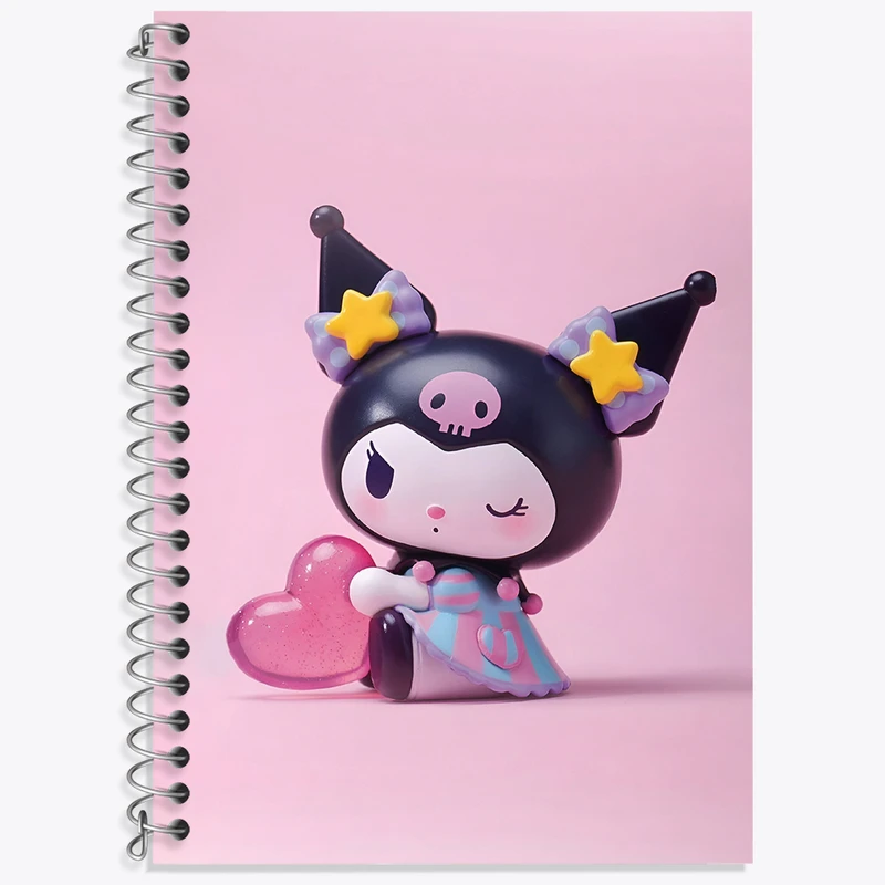 دفتر نت موسیقی 50 برگ خندالو طرح کرومی (Kuromi) کد N5011