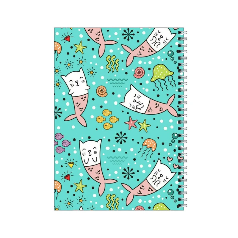 دفتر مشق 80 برگ بامبیلیپ طرح گربه پری دریایی کد 3761820