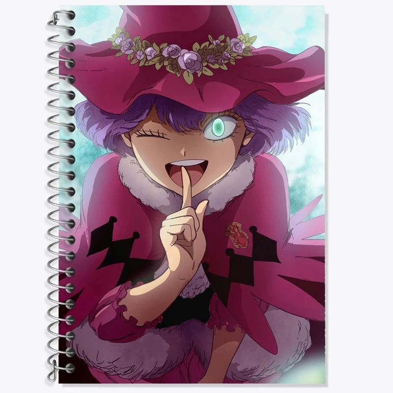 دفتر لغت 50 برگ خندالو مدل دوروتی آنسورف انیمه بلک کلاور Black Clover کد 11707