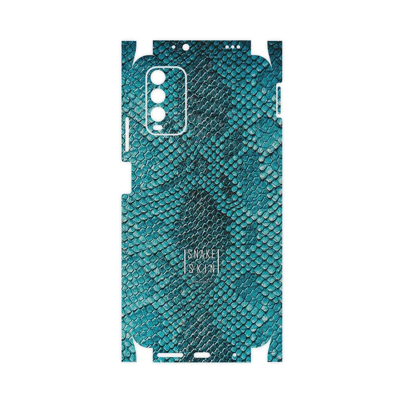 برچسب پوششی ماهوت مدل Blue Snake Skin-FullSkin مناسب برای گوشی موبایل شیائومی Redmi 9T