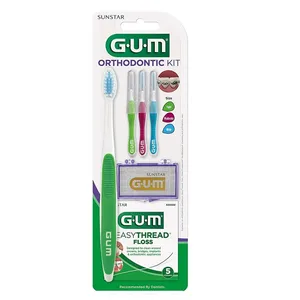 مجموعه مراقبت از دندان جی یو ام مدل Orthodontic Kit بسته 6 عددی
