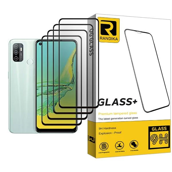 محافظ صفحه نمایش راندیکا مدل Randika Glass MIX004 مناسب برای گوشی موبایل اوپو A33 (2020) بسته چهار عددی