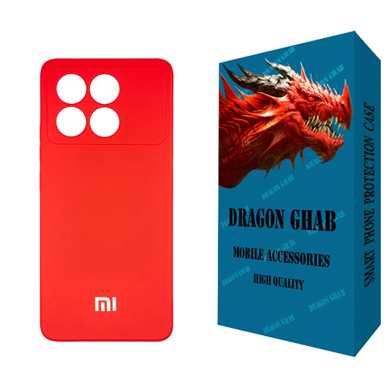 کاور دراگون قاب مدل سیلیکونی مناسب برای گوشی موبایل شیائومی Poco X6 Pro