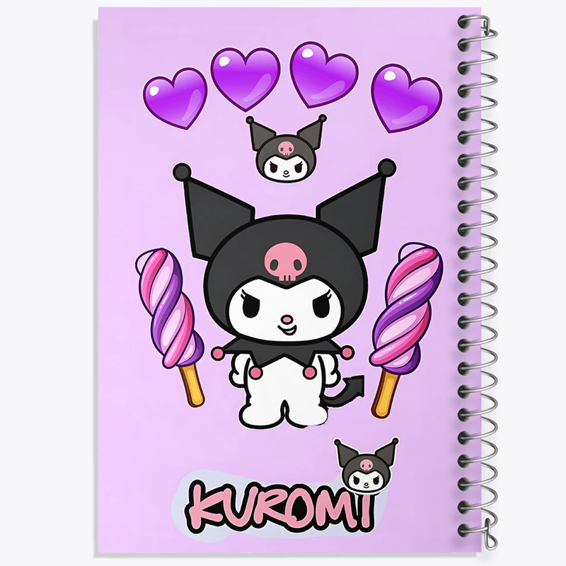 دفتر نقاشی 50 برگ خندالو طرح کرومی (Kuromi) کد N4213