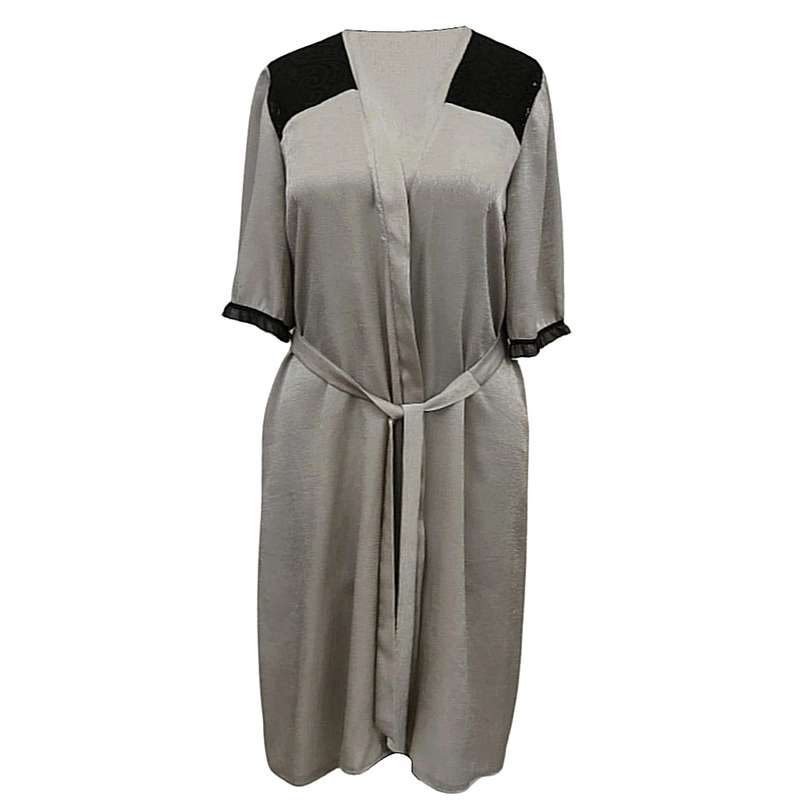 روبدوشامبر زنانه مدل نقره فام کد ARB78