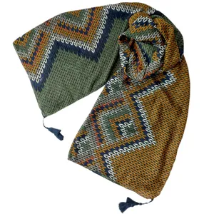 شال زنانه مدل نخی پاییزه طرح بافت