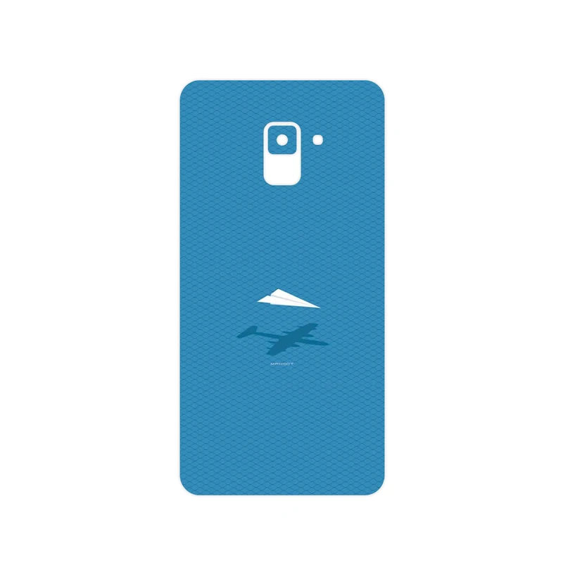 برچسب پوششی ماهوت مدل Minimal Paper Airplane مناسب برای گوشی موبایل سامسونگ Galaxy A8 Plus 2018