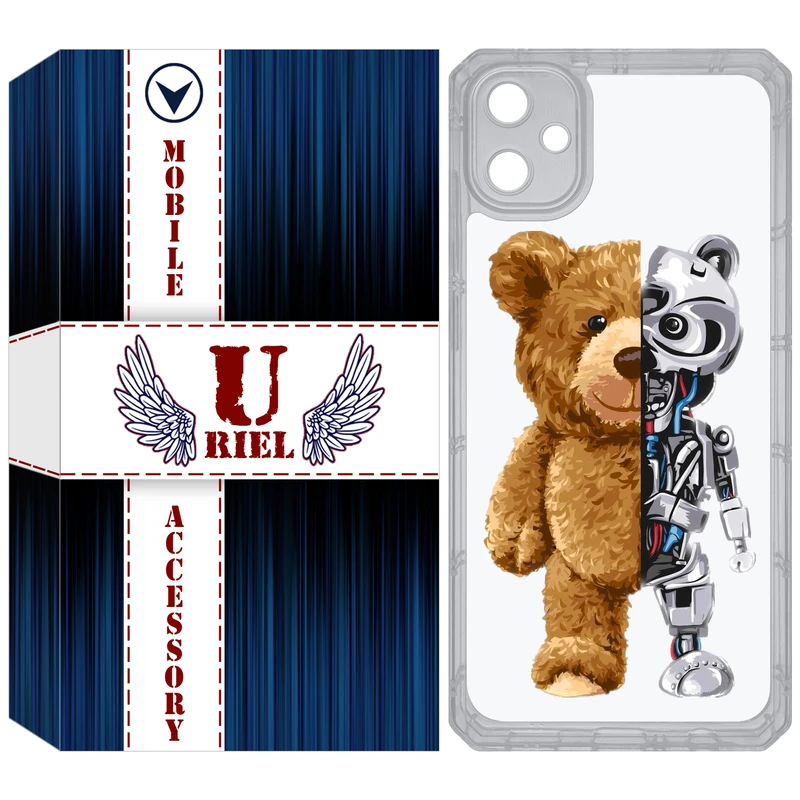 کاور یوریل مدل Clear کد 40 طرح خرس مناسب برای گوشی موبایل سامسونگ Galaxy A05