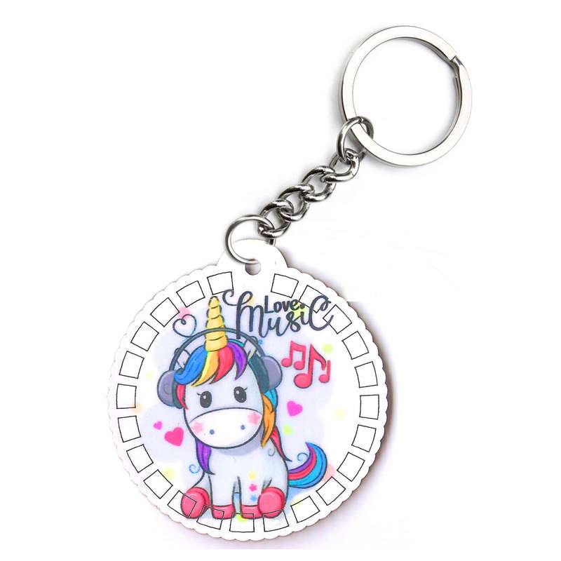 جاکلیدی دخترانه مدل یونیکورن MDF