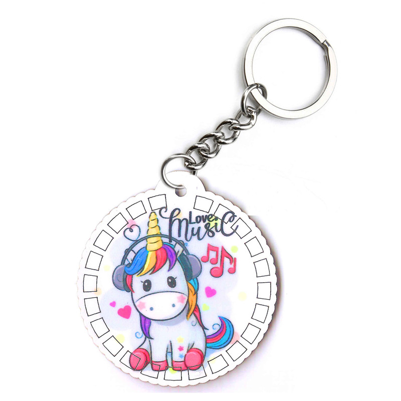 جاکلیدی دخترانه مدل یونیکورن MDF