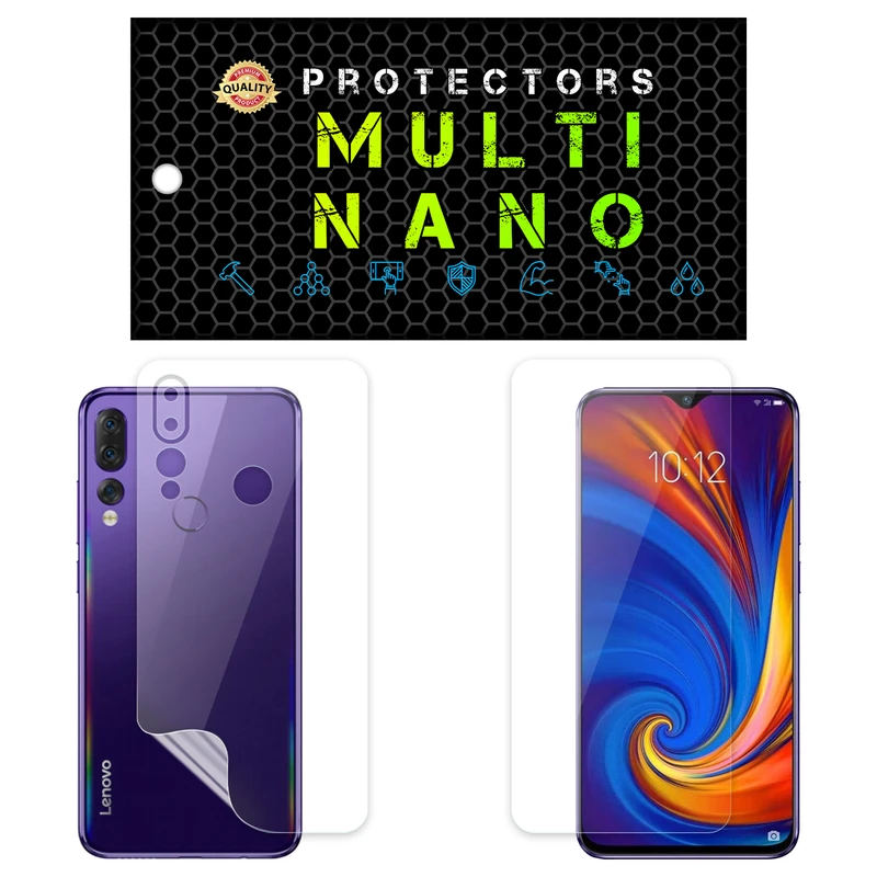 محافظ صفحه نمایش مولتی نانو مدل X-SFT مناسب برای گوشی موبایل لنوو Z5s به همراه محافظ پشت