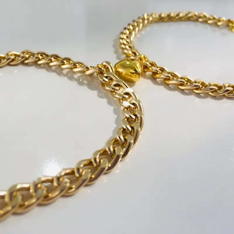 دستبند مدل مگنت لاو مجموعه 2 عددی