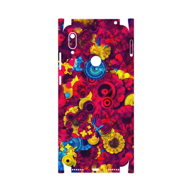 برچسب پوششی ماهوت مدل Vector Flower Garden Digital Art-FullSkin مناسب برای گوشی موبایل هوآوی Y6 Prime 2019