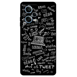Megafone Social Media 1898 Cover For Xiaomi Redmi Note 12 Pro 5G