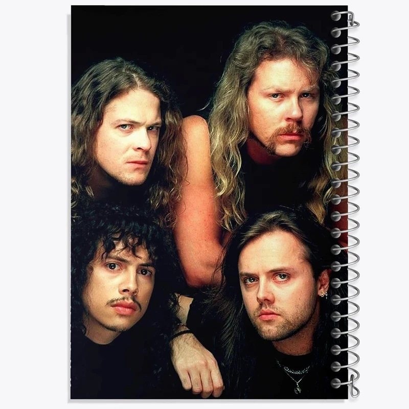 دفتر مشق 50 برگ خندالو مدل گروه موسیقی متالیکا Metallica کد 3260
