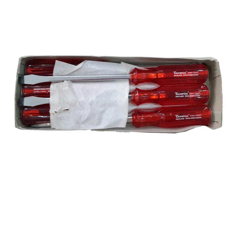 پیچ گوشتی دوسو چمپیون مدل 150*8 بسته 6 عددی