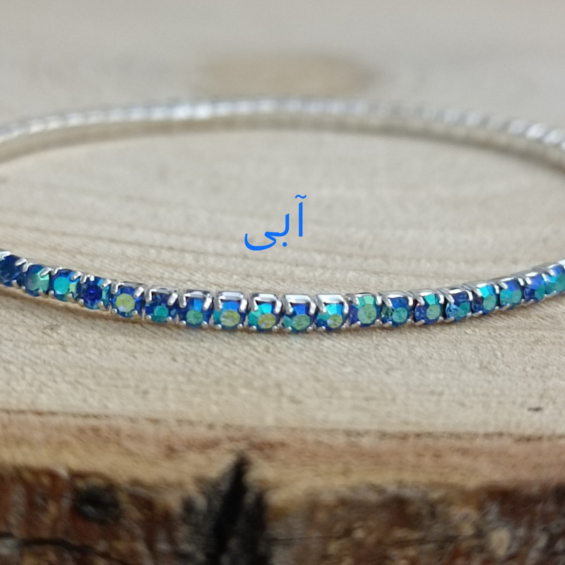 دستبند زنانه مدل نگین دار شاینی