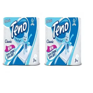 دستمال توالت تنو مدل کلاسیک سه لایه ضخیم بسته 48 عددی