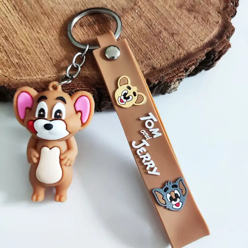 جاکلیدی مدل سیلیکونی طرح موش و گربه تام و جری کد DB23 بسته 2 عددی