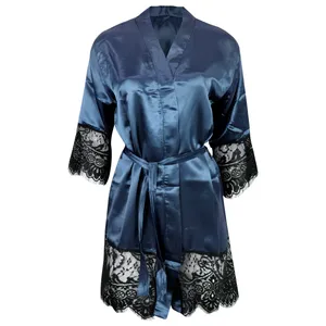 روبدوشامبر زنانه کارنا رز مدل 3690 رنگ سرمه ای