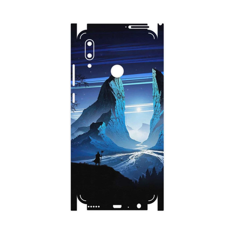 برچسب پوششی ماهوت مدل Blue Mountains Digital Art-FullSkin مناسب برای گوشی موبایل هوآوی P Smart 2019