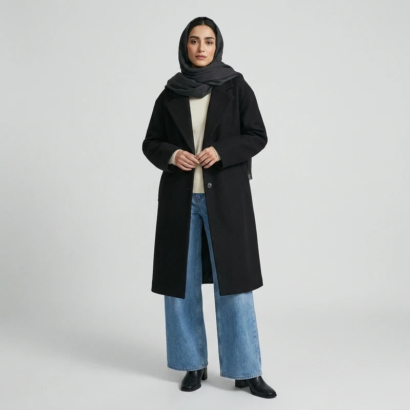 پالتو زنانه بلند پول اند بیر مدل 2026