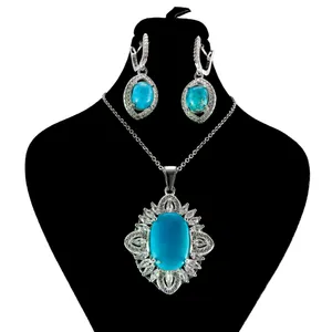 نیم ست نقره زنانه کد AV095