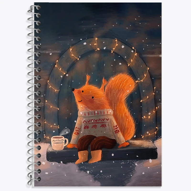 دفتر لغت 50 برگ خندالو طرح سنجاب بامزه کد F5863