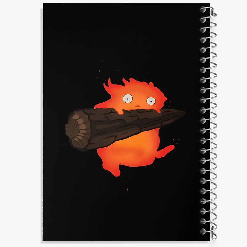 دفتر ژورنال نویسی 50 برگ خندالو مدل نقطه ای طرح لوسیفر انیمه قلعه متحرک هاول  کد N3238