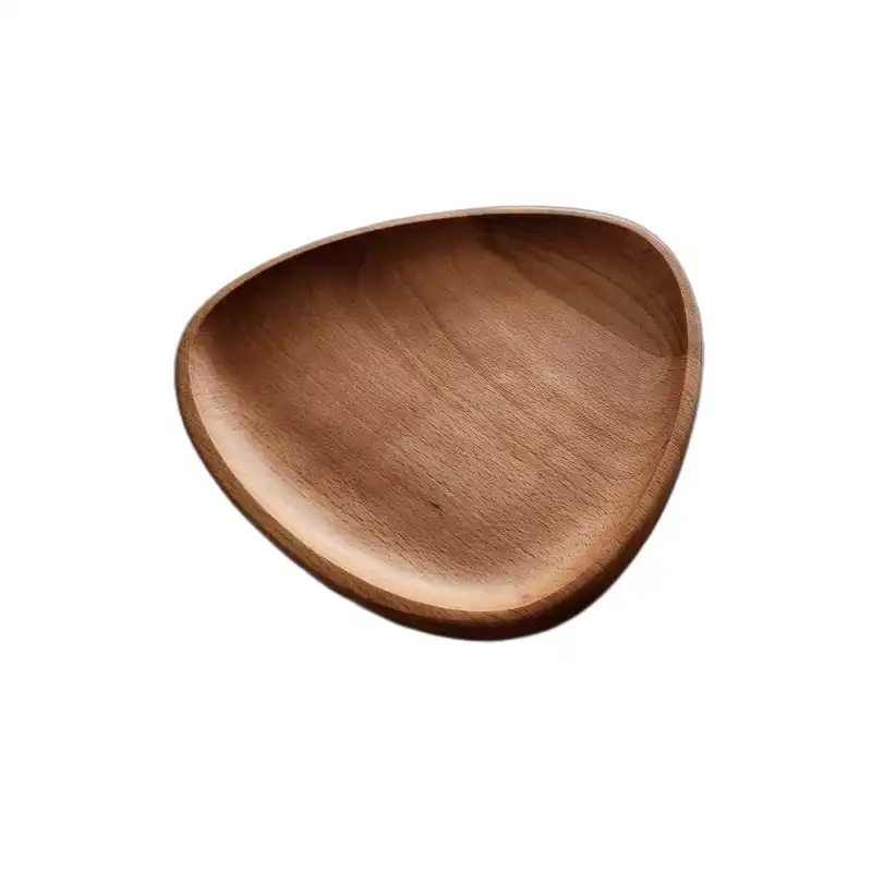 بشقاب چوبی گردوچ مدل مثلث کد LT - 1909