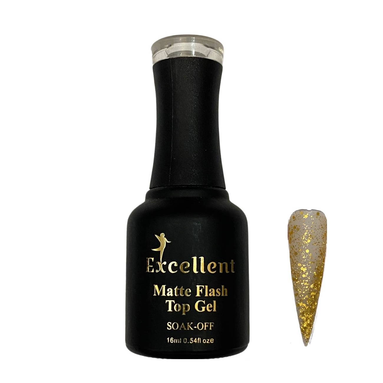 تاپ ژل ناخن اکسلنت مدل Matte Flash شماره MF04