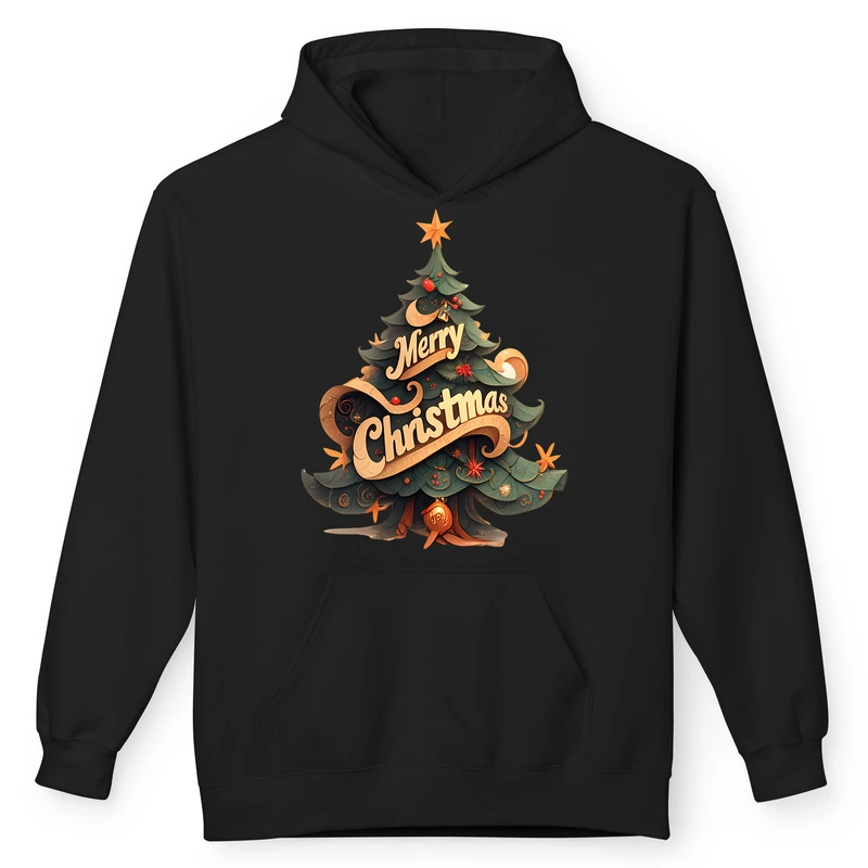 هودی مردانه پاد آفرین مدل کریسمس طرح درخت کد 10