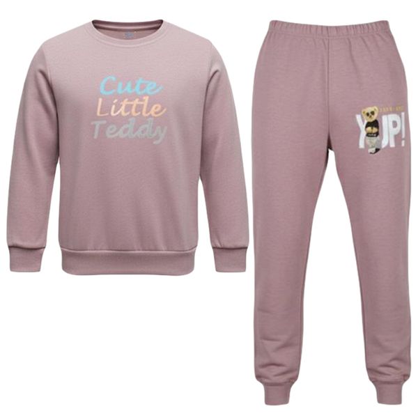 ست تی‌شرت آستین بلند و شلوار راحتی بچگانه نیل کوک مدل Teddy DS